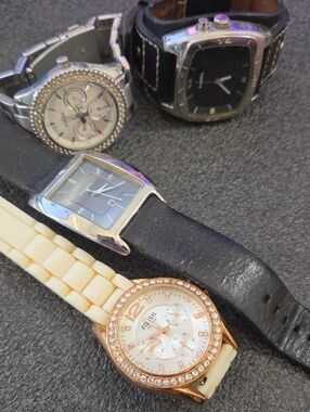 Lot Of 4 Not Working Fossil Watches
